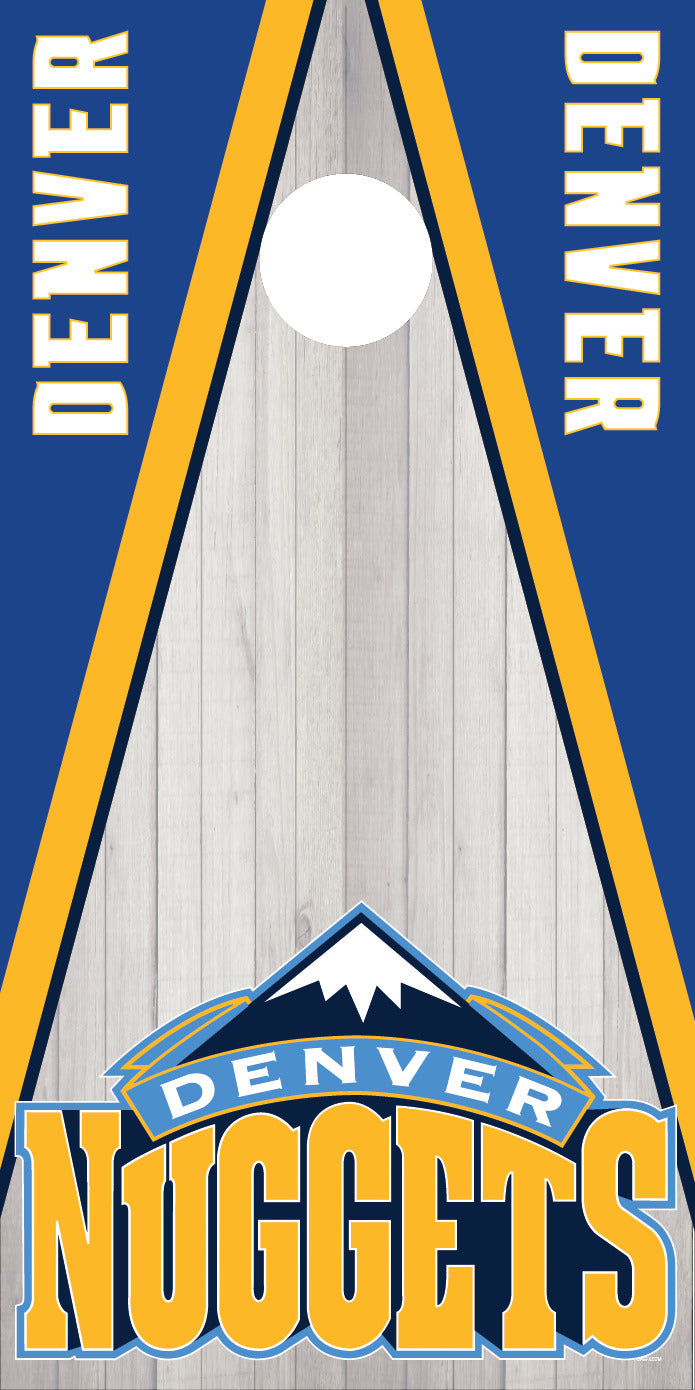 Corn Hole Board Wrap - Denver Nuggets Set Cornhole D2