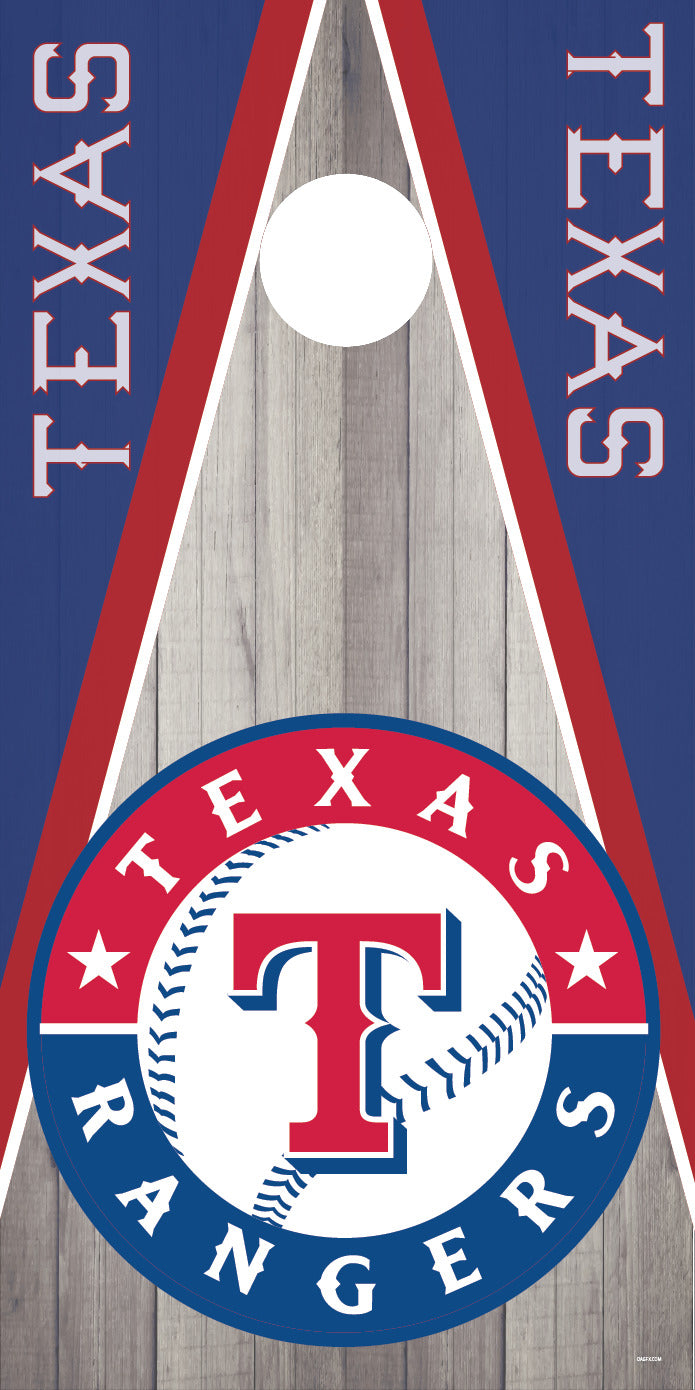 Corn Hole Board Wrap - Texas Rangers Cornhole