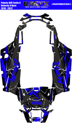 2019 - 2022 Polaris RZR Turbo S Velocity 4 Door  Graphics Kit D36-4
