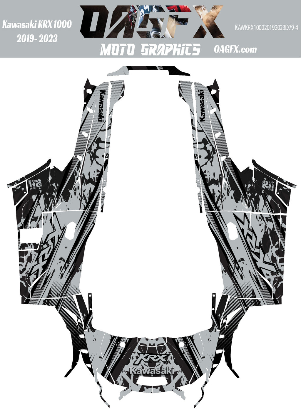 2019 - 2023 Kawasaki Teryx KRX 1000 Graphic Kit -Pro Edition D79-4