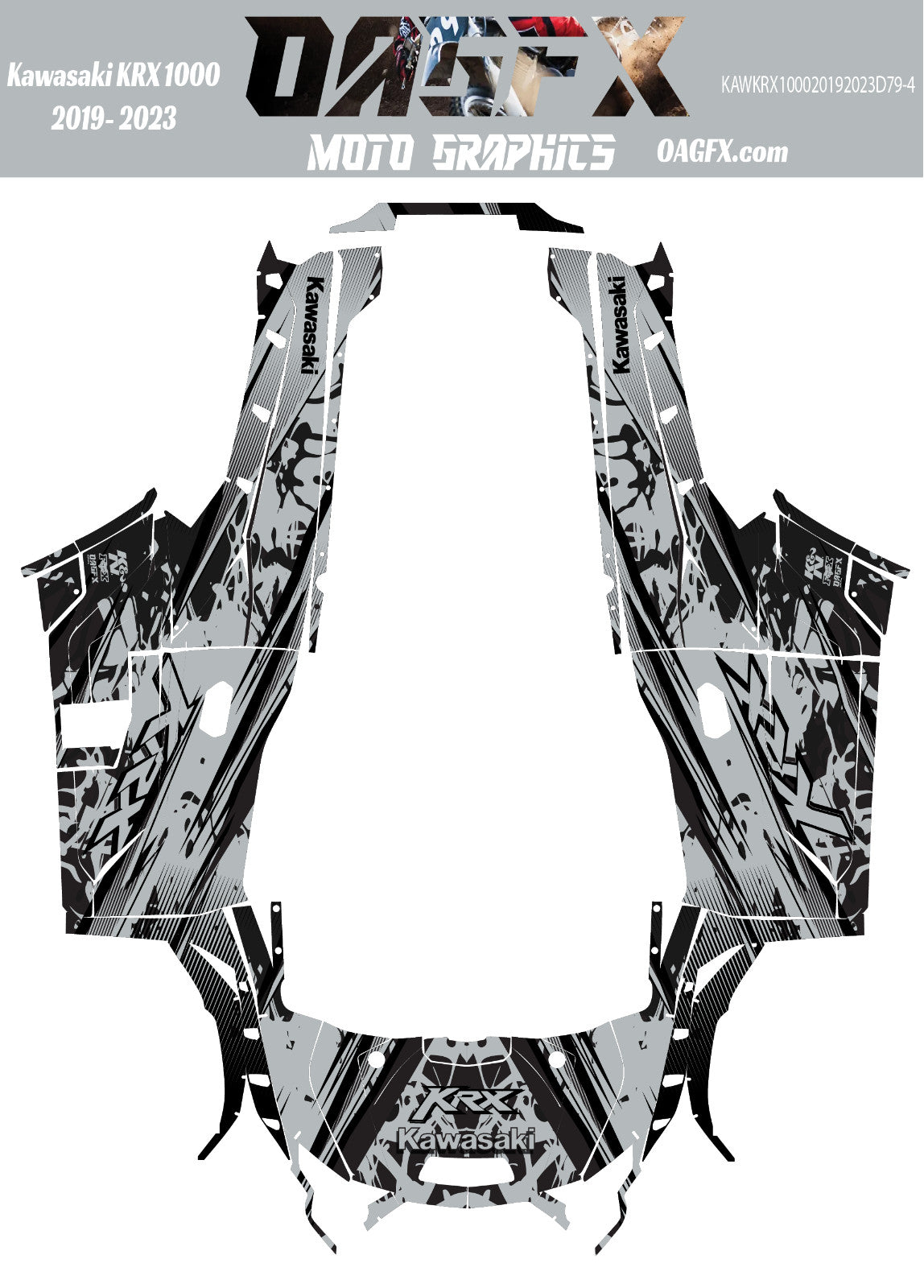 2019 - 2023 Kawasaki Teryx KRX 1000 Graphic Kit -Pro Edition D79-4