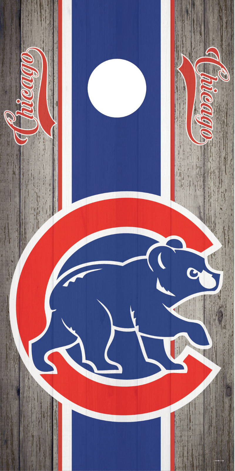 Corn Hole Board Wrap - Chicago Cubs N1 Set Cornhole