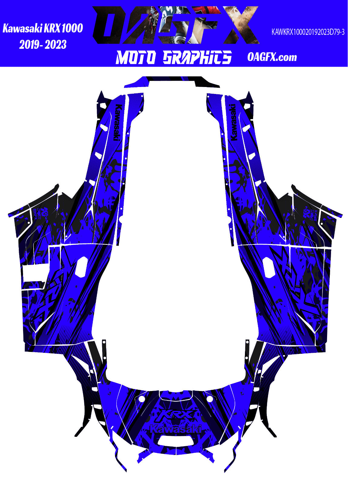 2019 - 2023 Kawasaki Teryx KRX 1000 Graphic Kit -Pro Edition D79-3
