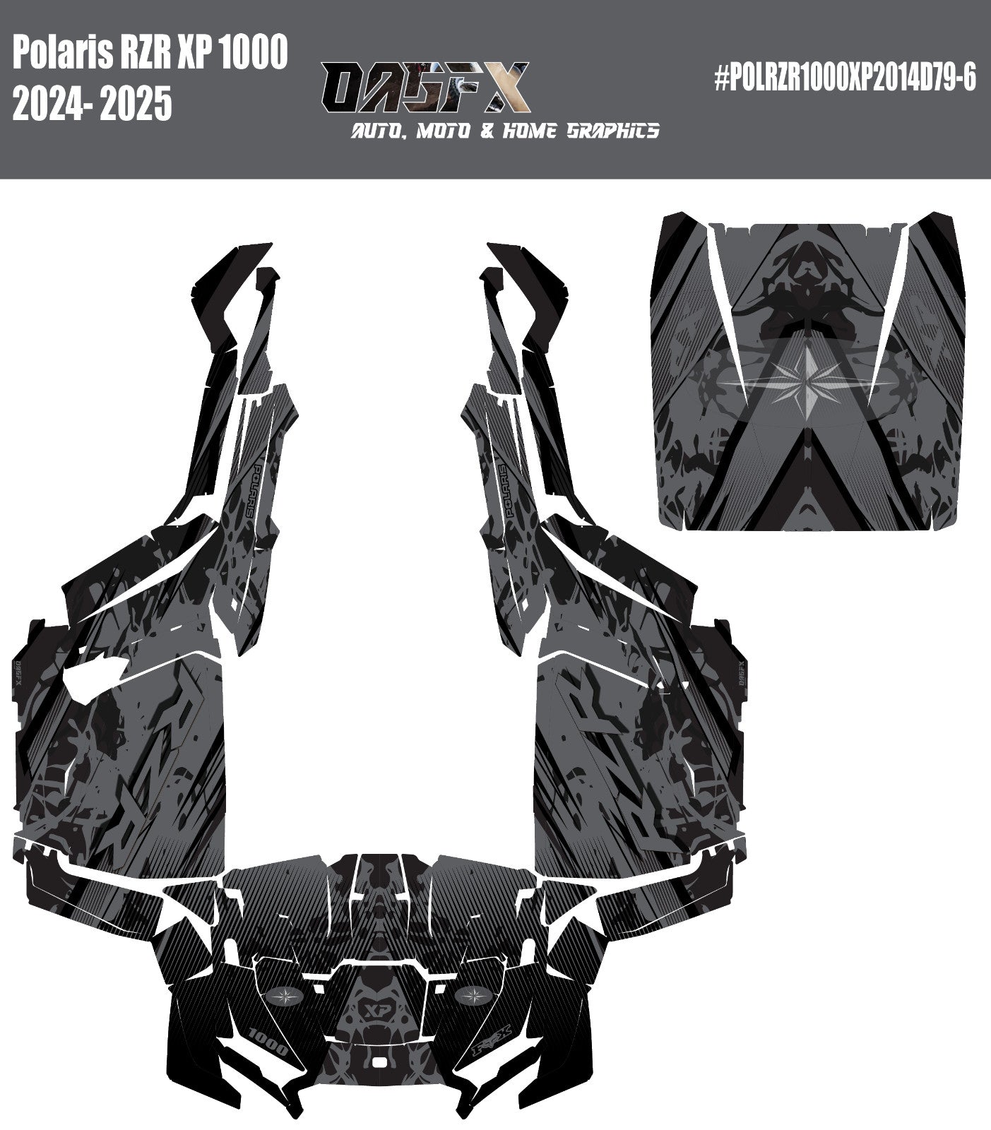 2024-2025 Polaris RZR XP 1000 Graphics Kit D79-6 OAGFX