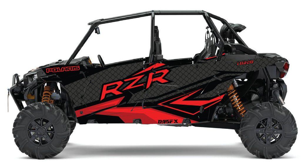 2019 - 2022 Polaris RZR Turbo S Velocity 4 Door  Graphics Kit D36-1