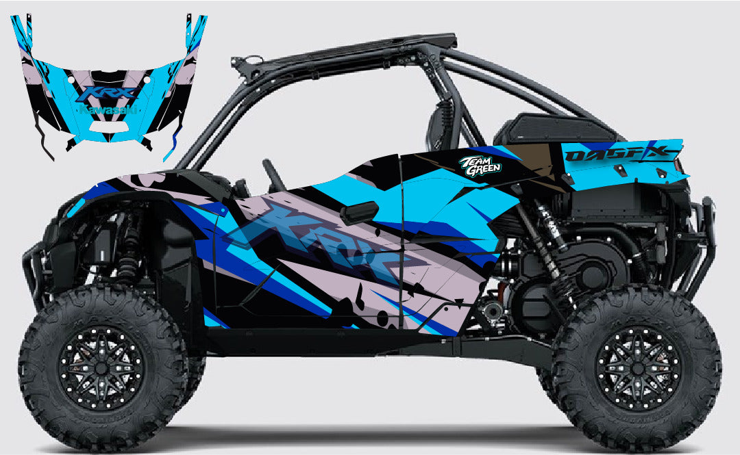 2019 - 2023 Kawasaki Teryx KRX 1000 Graphic Kit - Pro Edition D39-2 Teal