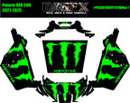 2021-2025 Polaris RZR 200 EFI UTV Graphics Kit DMon-1 Monster