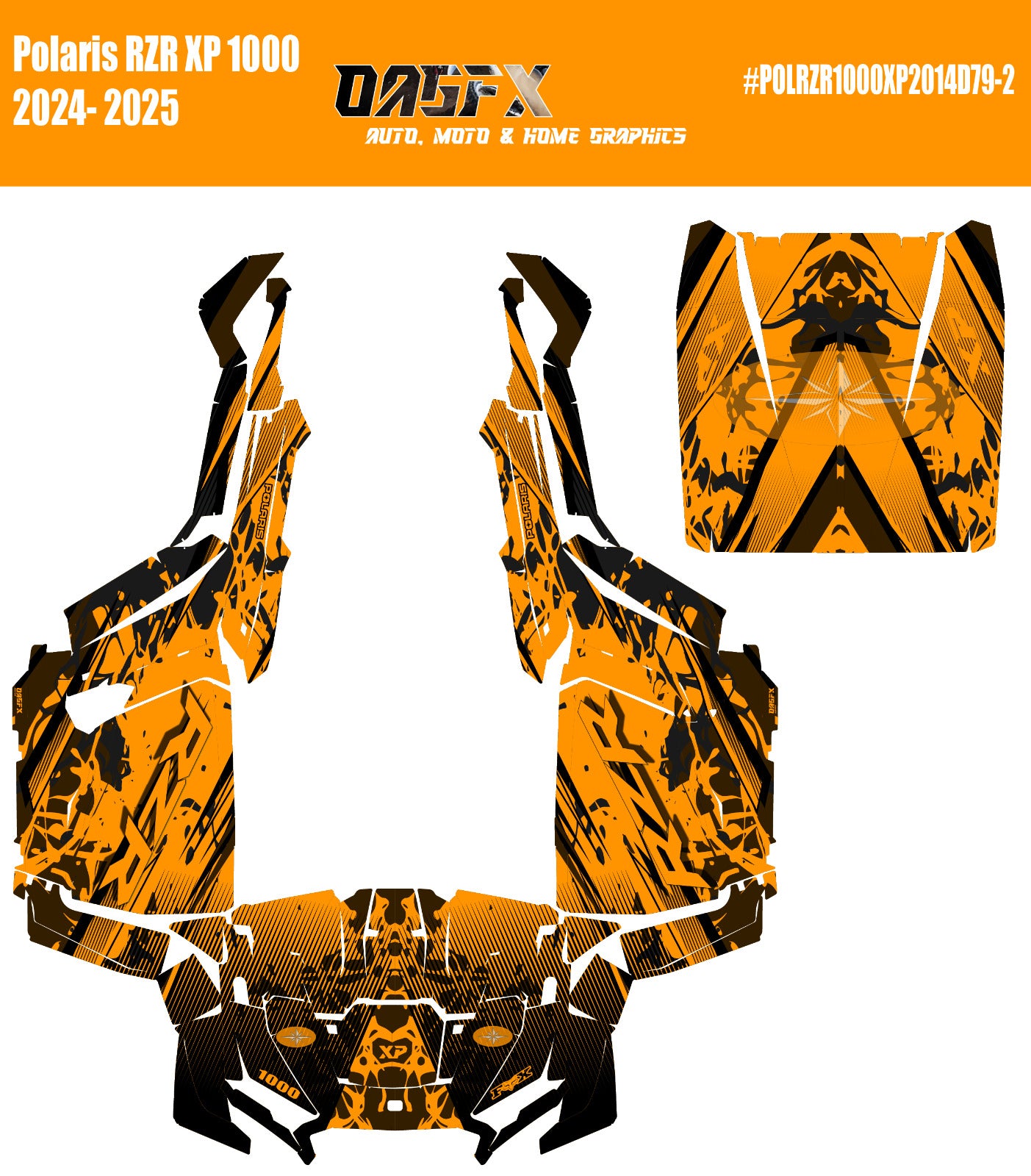 2024-2025 Polaris RZR XP 1000 Graphics Kit D79-2 OAGFX