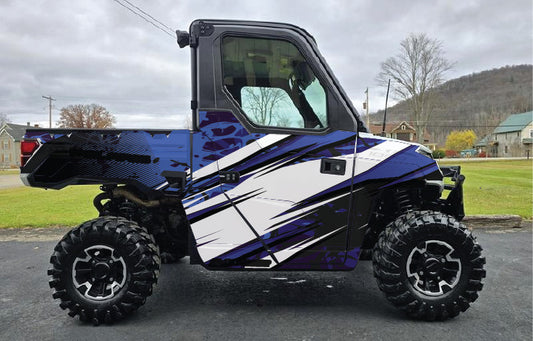 2018 - 2024 Polaris Ranger 1000 Graphics Kit D35-1 Blue