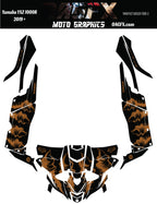 2019 + OAGFX Yamaha YXZ 1000 Graphics Kit DB-3 Beast Orange