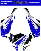 2014 - 2018 Polaris RZR XP 1000 Graphics Kit D33-3 Blue