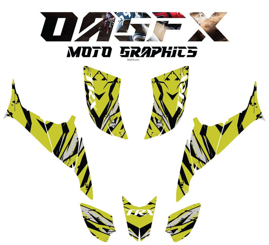 2007-2018 Honda TRX 90 Graphics Kit - Pro Ed D39-6 Yellow