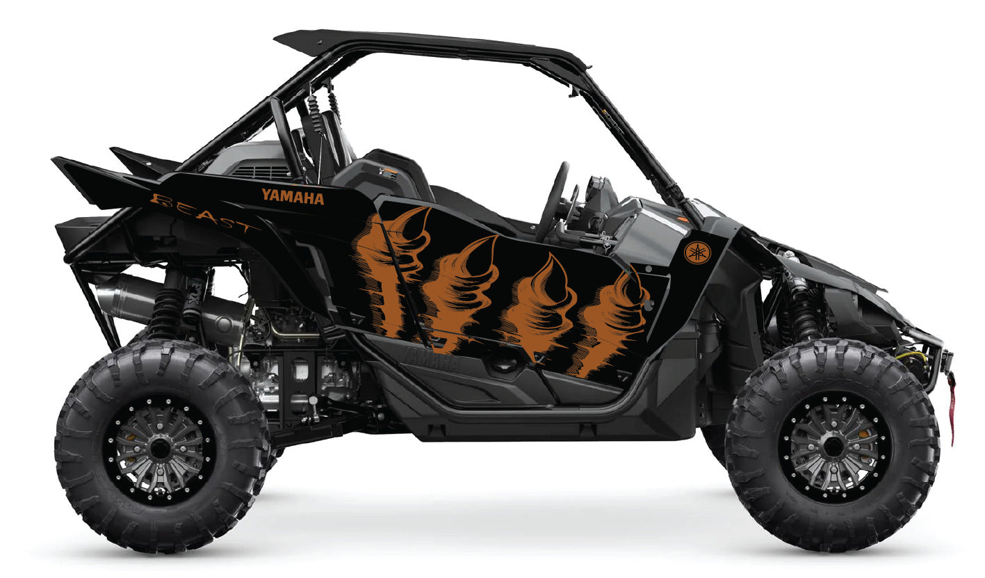 2019 + OAGFX Yamaha YXZ 1000 Graphics Kit DB-3 Beast Orange