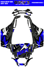 2019 - 2023 Polaris RZR XP 1000 Graphics Kit D36-3 Blue OAGFX