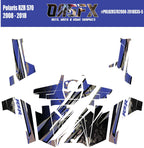 2008 - 2018 Polaris RZR 570 UTV Graphics Kit D35-5 Blue