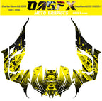 2013-2016 Can Am Maverick 1000 R  OAGFX Racing Graphics Kit  D79-3 Yellow