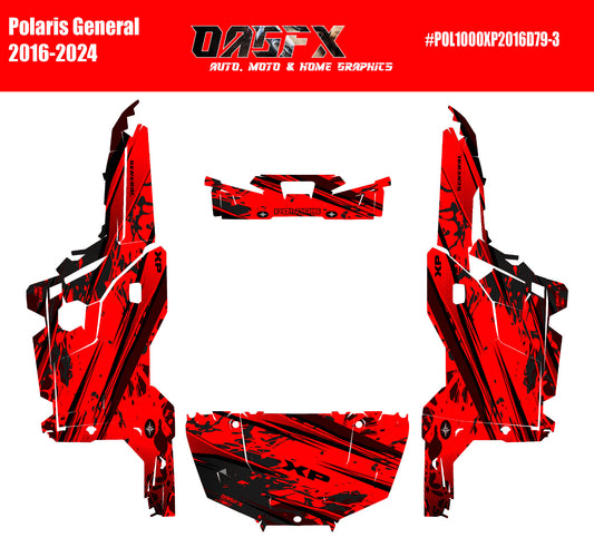 2016 - 2024 Polaris General XP 1000 Graphics Kit D79-3