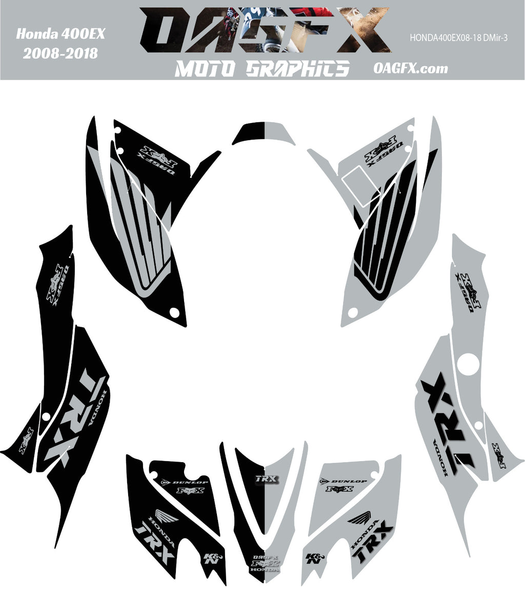 2008 - 2018 Honda TRX 400 EX Graphics Kit - Pro Ed DMIR-3