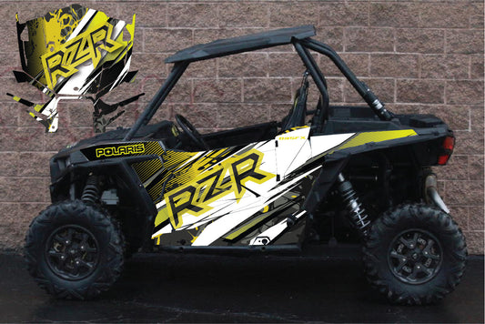 2014 - 2018 Polaris RZR XP 1000 Graphics Kit D35-4 Yellow