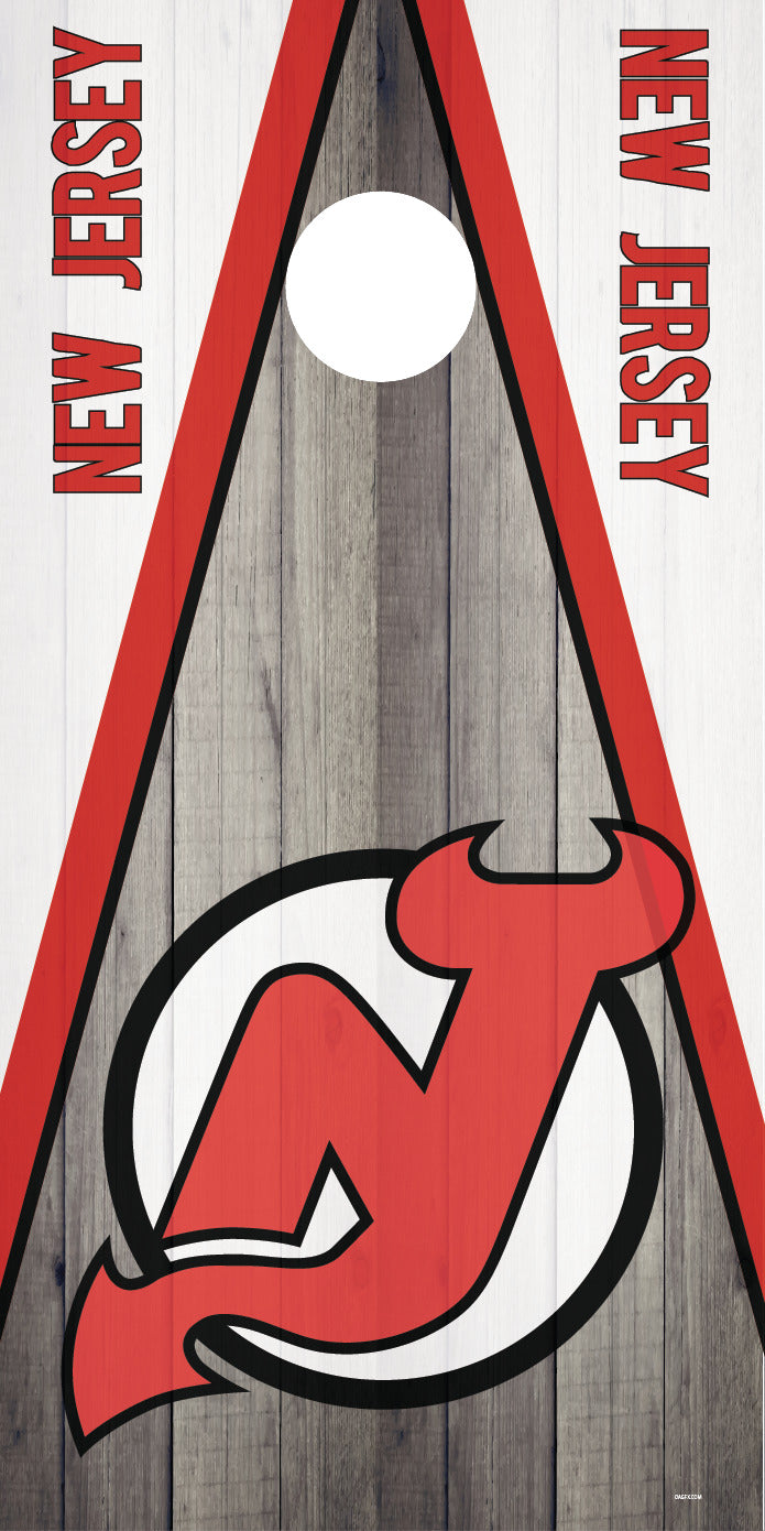 Corn Hole Board Wrap - New Jersey Devils Cornhole Skin