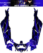 2017-2024 Can Am X3 Max 4 Door Maverick RR DS Graphics Kit   D69-3 Flag