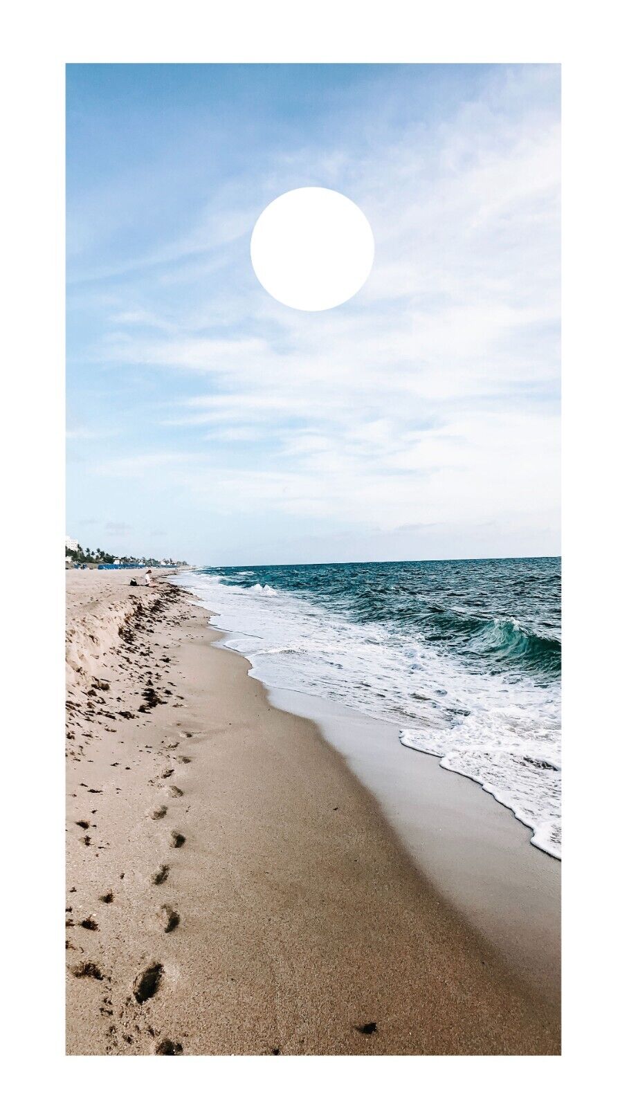 Corn Hole Board Wrap - Beach View Set Cornhole D4