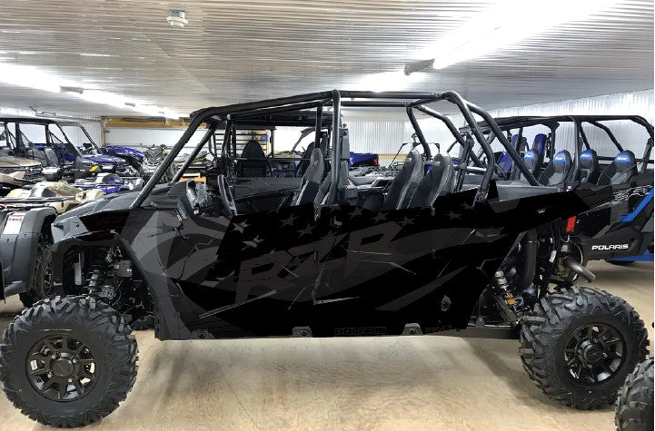 2020 - 2023 Polaris RZR  XP 1000 4 Door  Graphics Kit D69-5 Flag Stealth