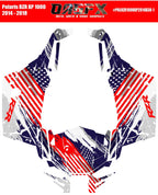 2014 - 2018 Polaris RZR XP 1000 Graphics Kit D38-1 American Flag