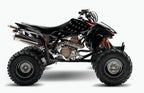 2004 - 2018 Honda TRX 450R ER Graphics Kit - Pro Ed D69-3 USA Flag Stealth