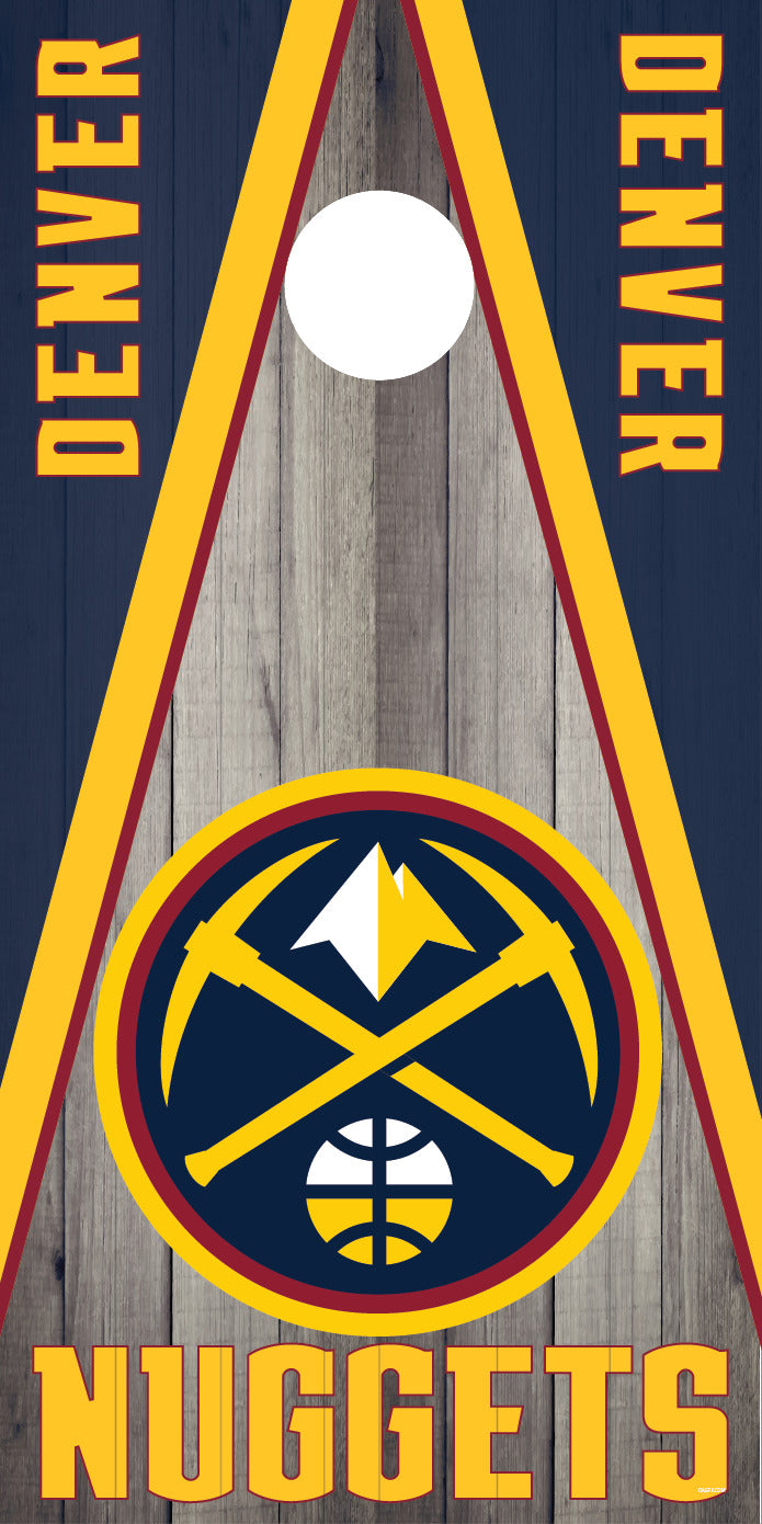 Corn Hole Board Wrap - Denver Nuggets Set Cornhole D6