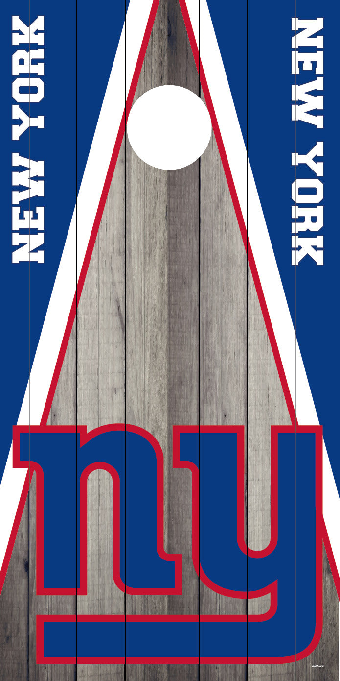 Corn Hole Board Wrap Skin - New York Giants Cornhole