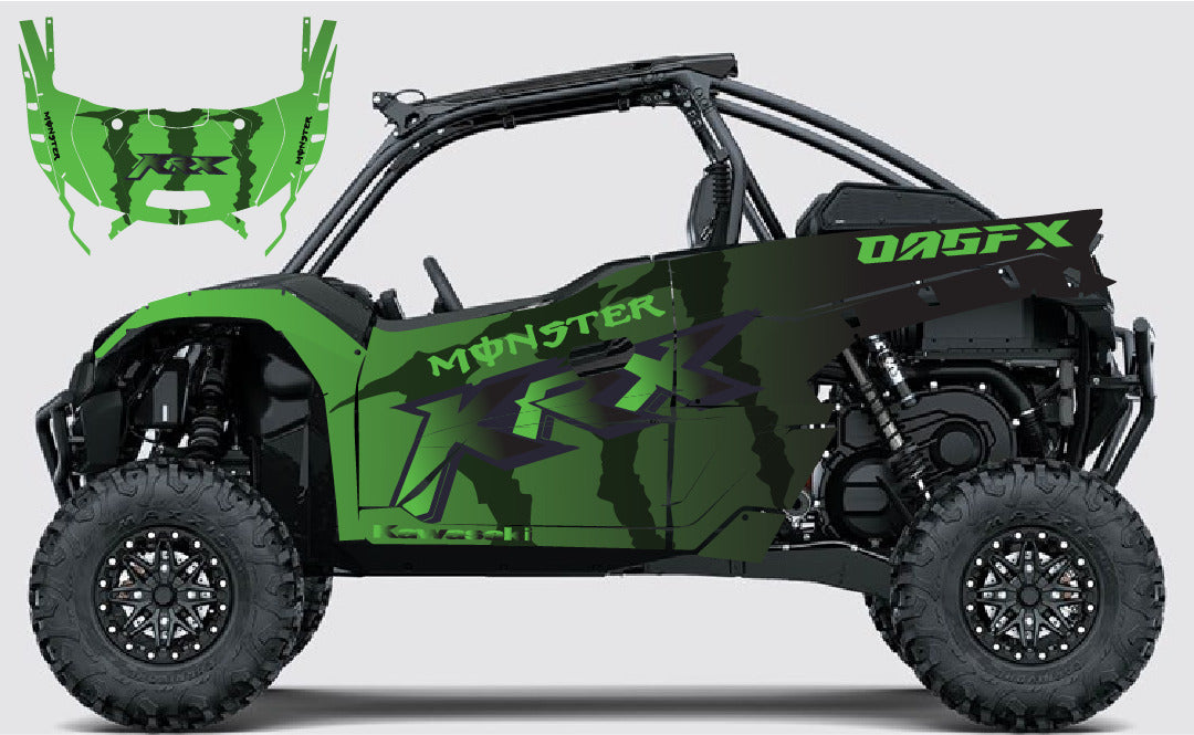 2019 - 2023 Kawasaki Teryx KRX 1000 Graphic Kit - Pro Edition DMon-1 Monster