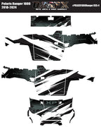 2018 - 2024 Polaris Ranger 1000 Graphics Kit D35-4 Stealth