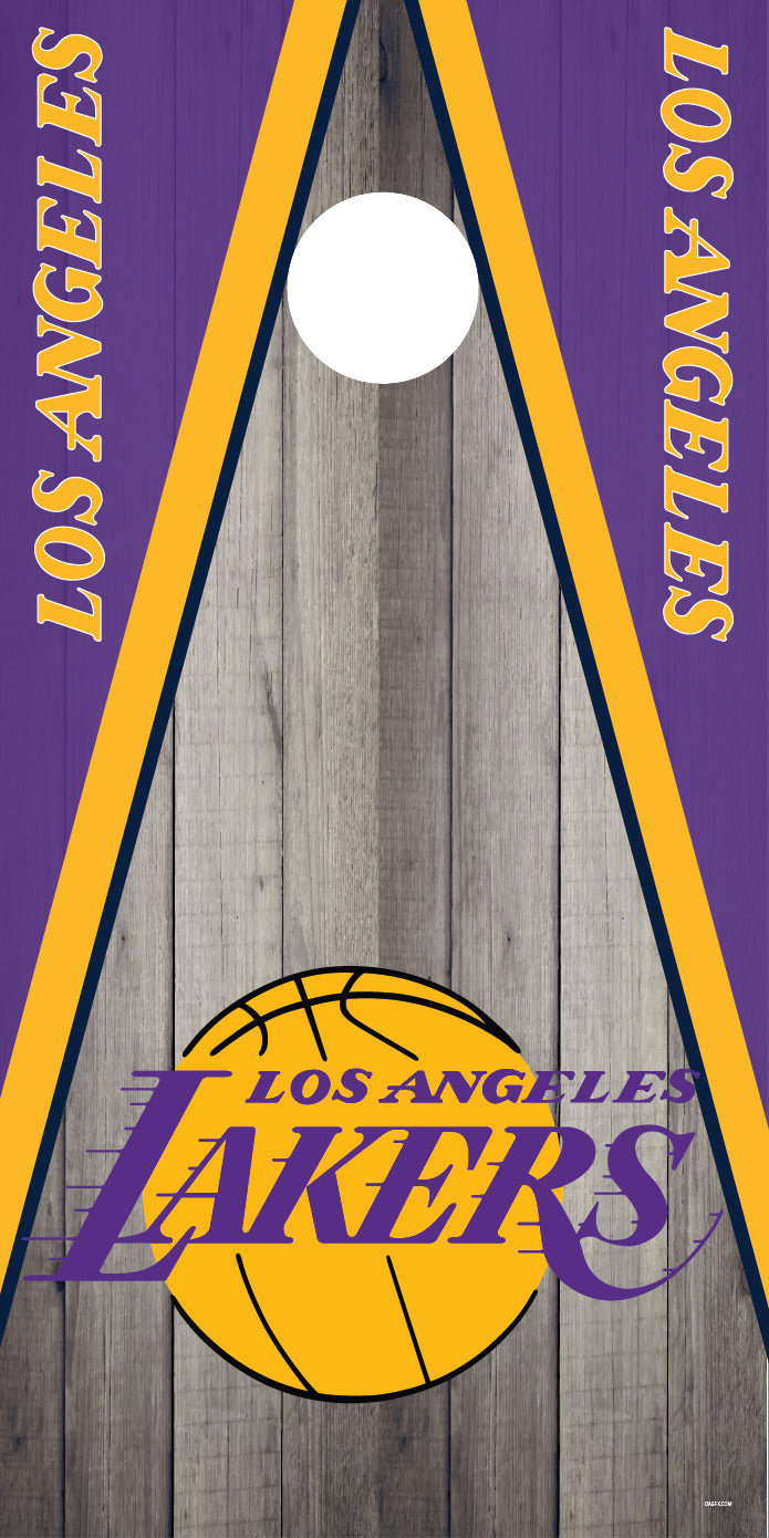 Corn Hole Board Wrap - Los Angeles Lakers Set Cornhole D3