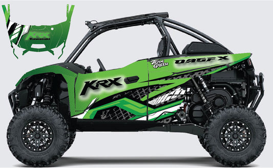 2019 - 2023 Kawasaki Teryx KRX 1000 Graphic Kit - Pro Edition D52-1 Green