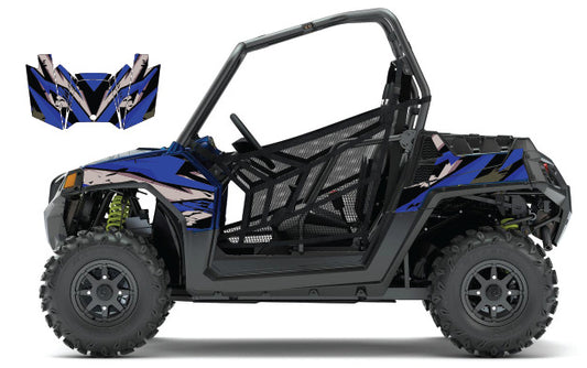 2008 - 2018 Polaris RZR 570 UTV Graphics Kit D39-3 Blue