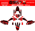 2008-2014 Honda CRF 150F 230F Graphics Kit - Pro Ed D69-1 USA Flag