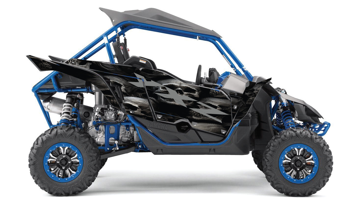 2019 + OAGFX Yamaha YXZ 1000 Graphics Kit DSK-1 Skulls