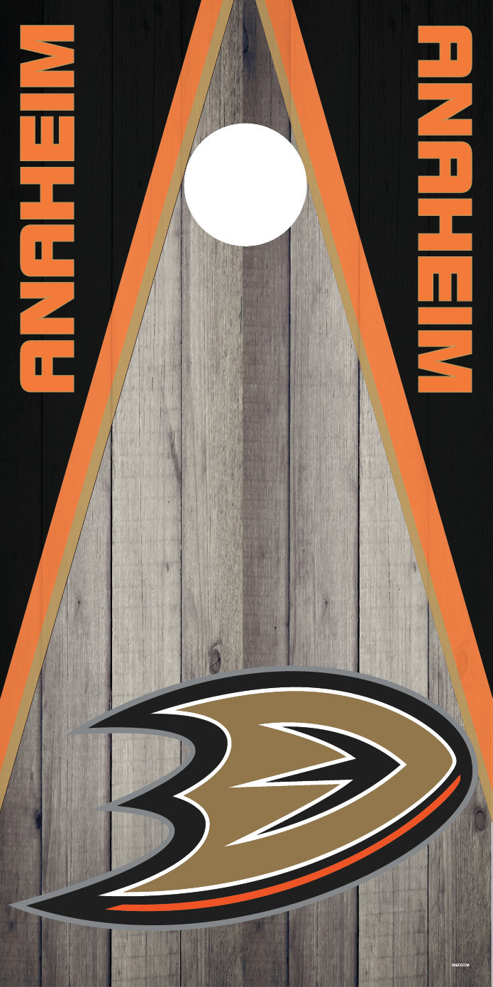 Corn Hole Board Wrap - Anaheim Ducks Set Cornhole