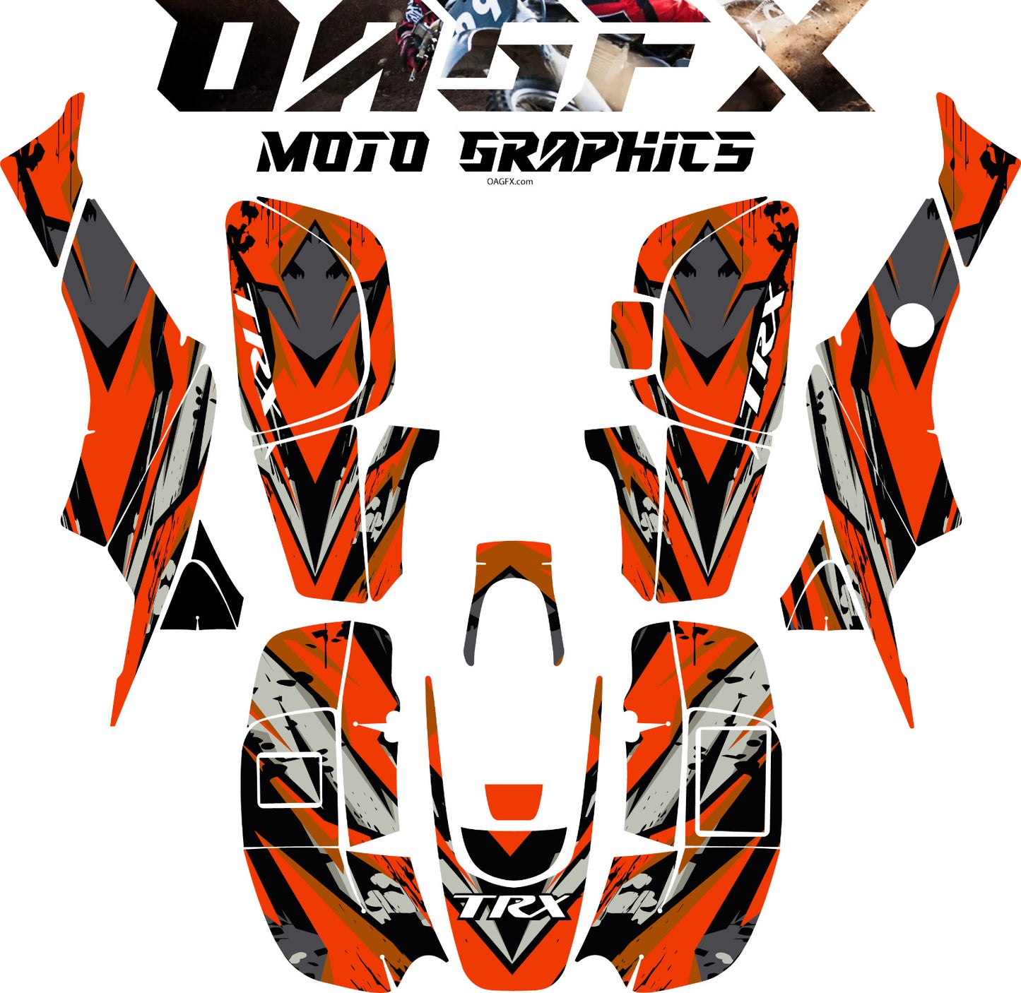 1999-2004 Honda TRX 400 EX Graphics Kit - Pro Ed D39-3