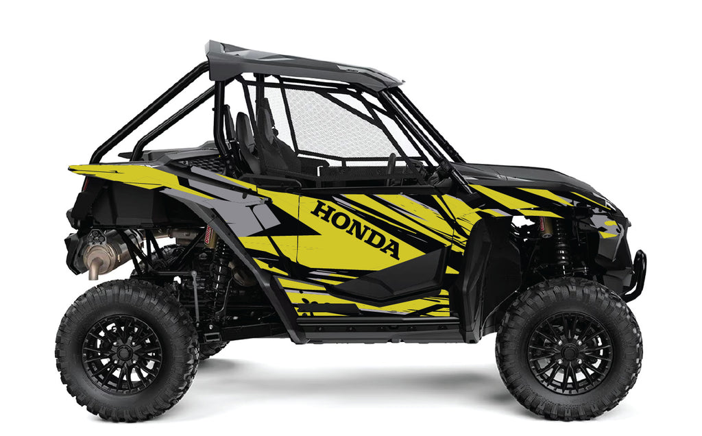 2019-2022 Honda Talon 1000R 1000X 2 Door Graphics Kit - Pro Ed D39-5 Yellow