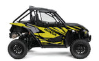 2019-2022 Honda Talon 1000R 1000X 2 Door Graphics Kit - Pro Ed D39-5 Yellow