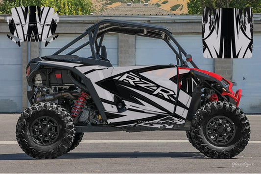 2024-2025 Polaris RZR XP 1000 Graphics Kit D78-3 Gray OAGFX