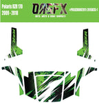 2009 - 2018 Polaris RZR 170 UTV Graphics Kit D35-1 Green