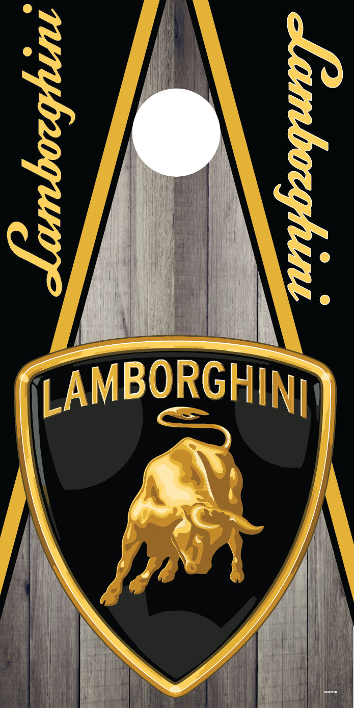 Corn Hole Board Wrap - Lamborghini Set Cornhole