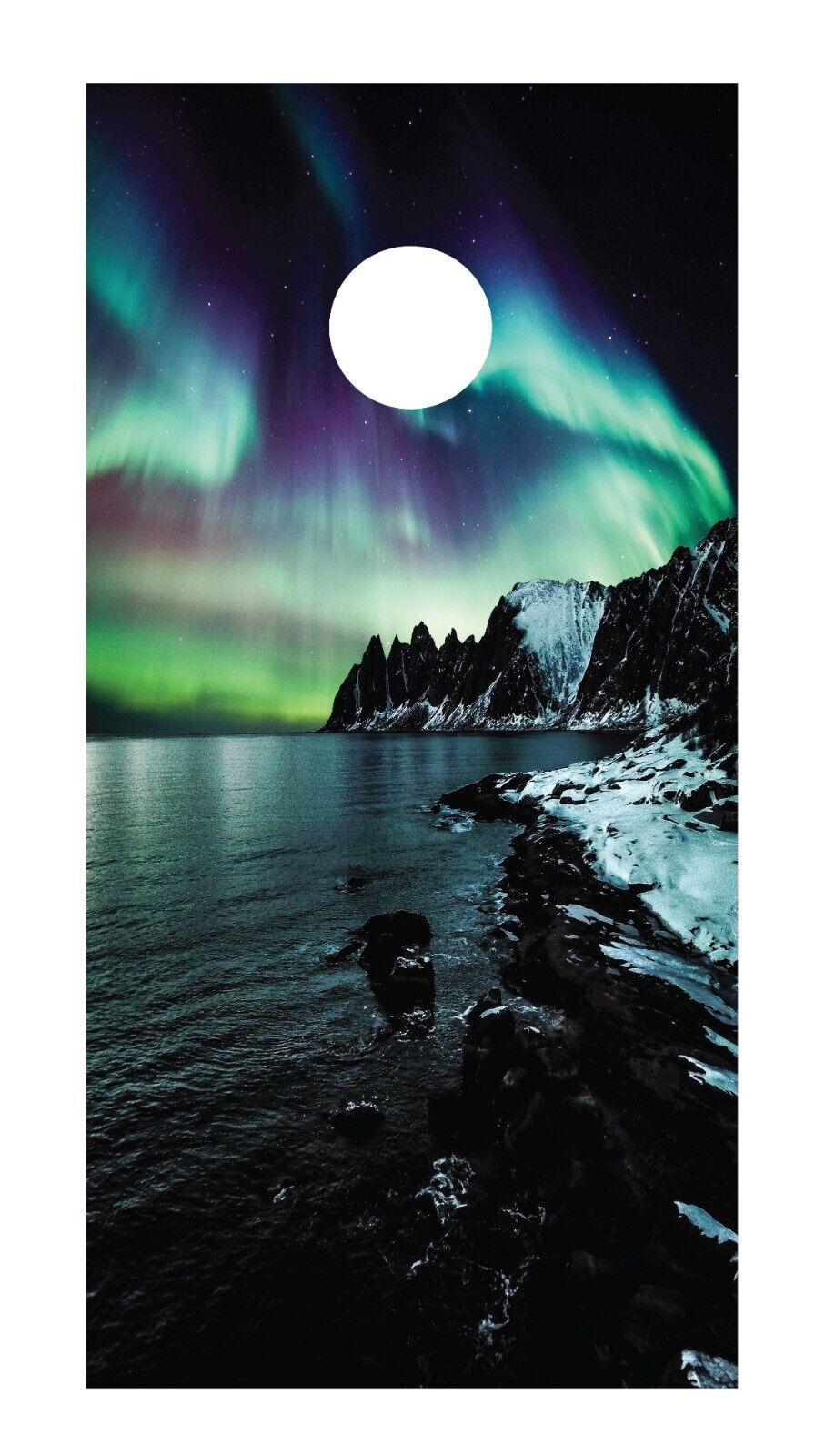 Corn Hole Board Wrap - Northern Lights Set Cornhole Skin