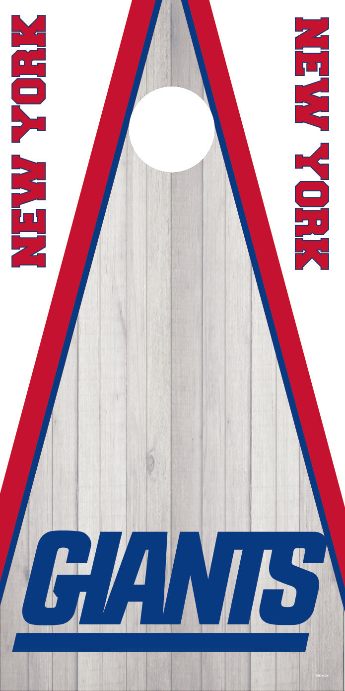 Corn Hole Board Wrap Skin - New York Giants Cornhole D2