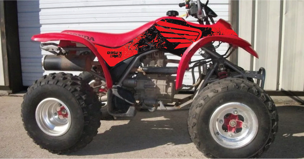 2001 - 2004 Honda TRX 250 EX Graphics Kit - Pro Ed D51-2 Red