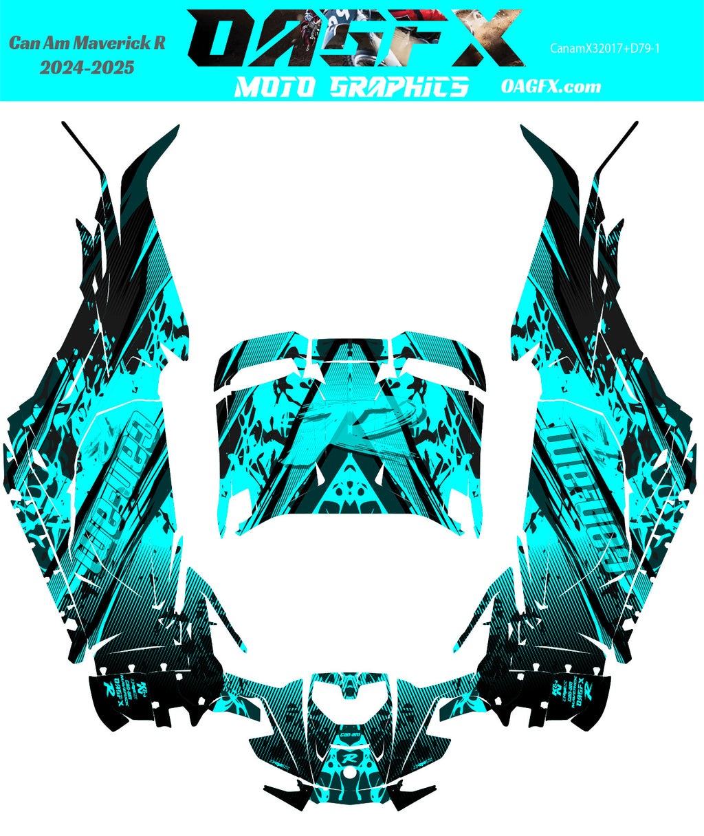 2024-2025 Can Am Maverick R RS Graphics Kit  Pro Edition D79-1 OAGFX Racing