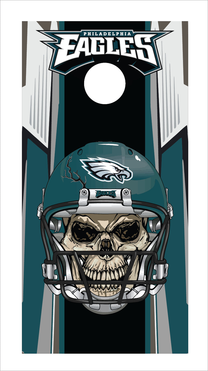 Corn Hole Board Wrap - Philadelphia Eagles D2 Set Cornhole